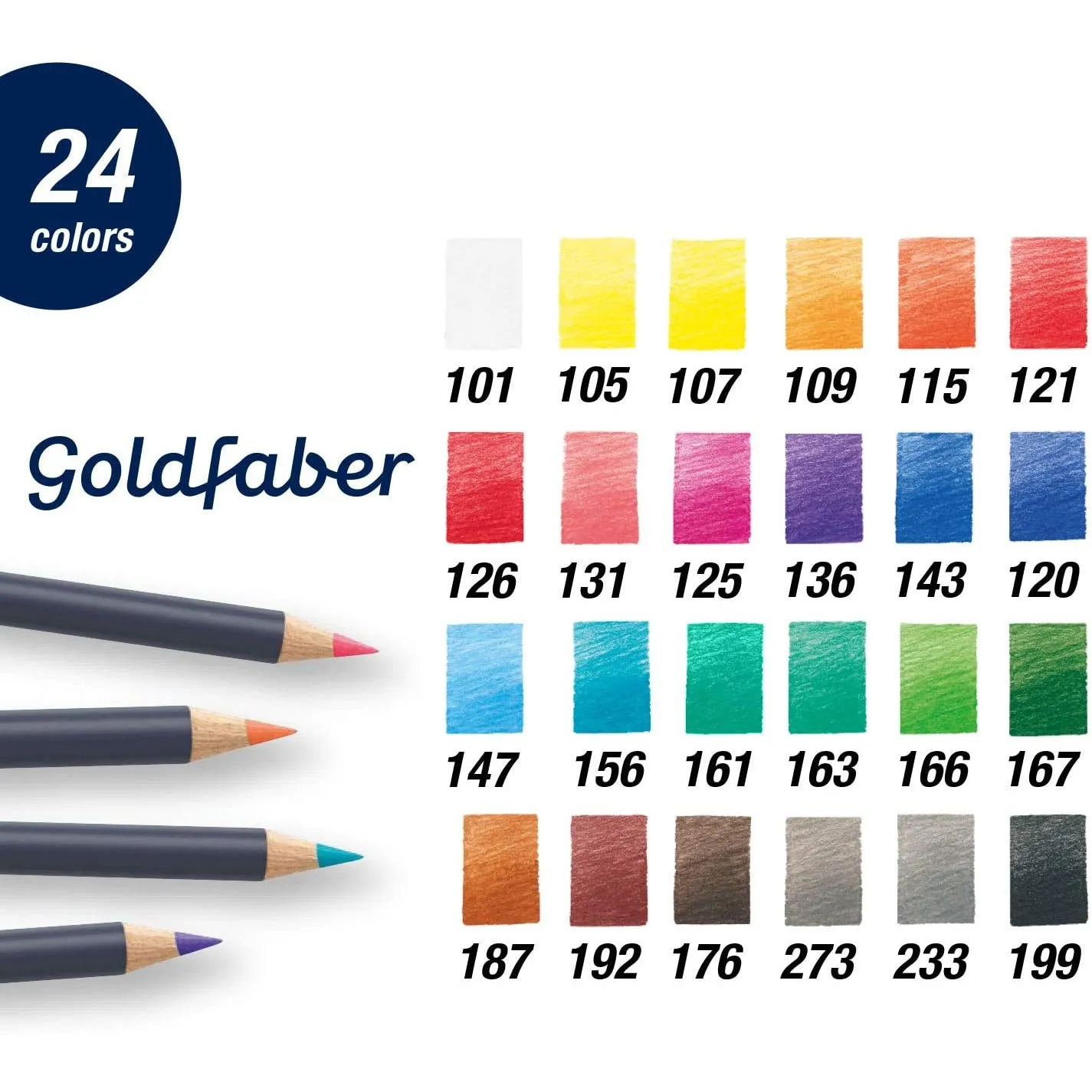 24 GOLDFABER COLOR PENCILS