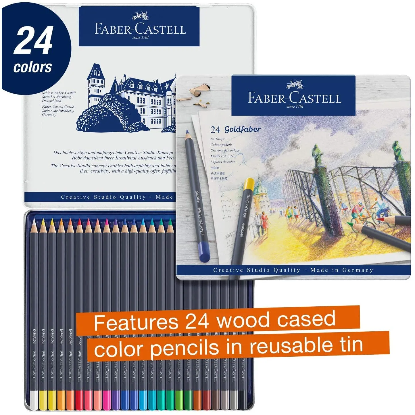 24 GOLDFABER COLOR PENCILS