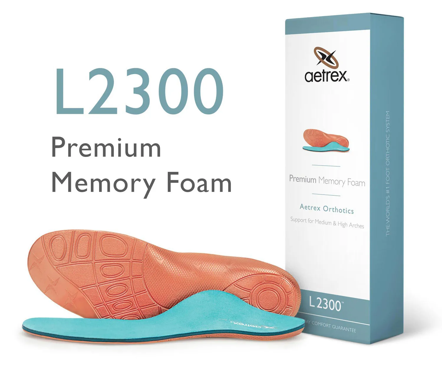 AETREX Plantilla ortopÒdica de espuma viscoelßstica premium para hombre Aetrex para mayor comodidad