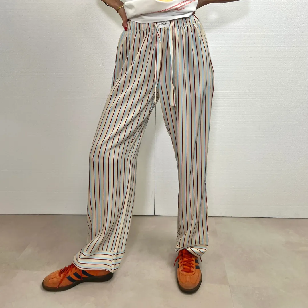 Alex Satin Long Pants Beige M/l