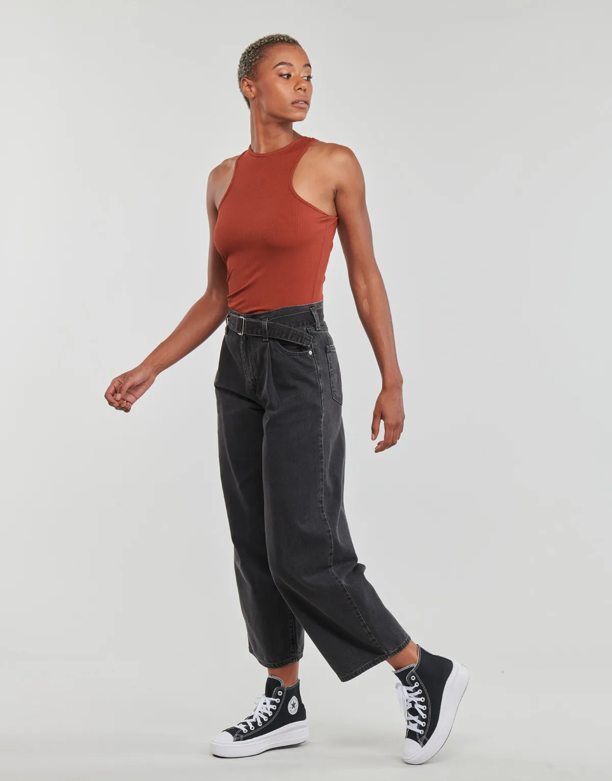 BELTED BAGGY