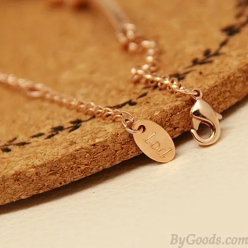 Black And White Diamond Clover Rose Gold Bracelets  