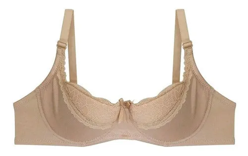 Brasier con encaje beige CARNIVAL