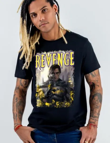 Camiseta de hombre LASAL Revenge negra
