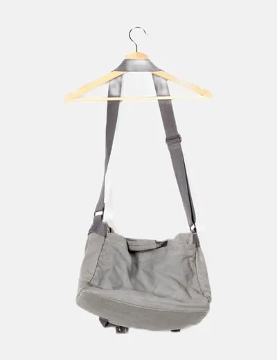 Converse Bandolera gris print logo