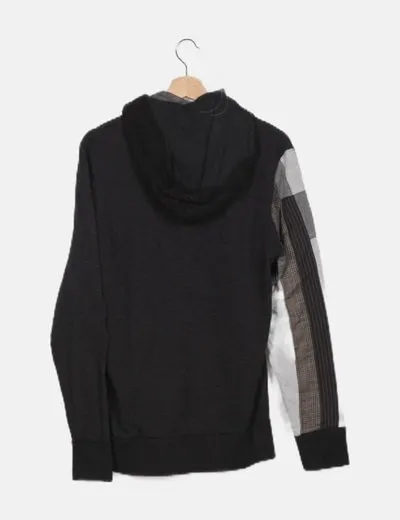 Desigual Sudadera negra combinada