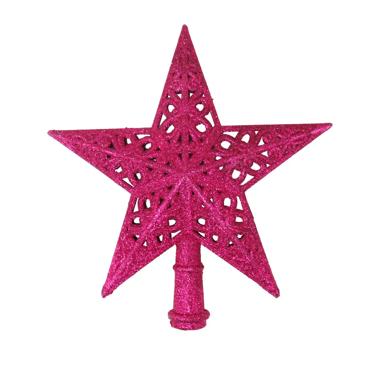 Estrella Decorativa color Fucsia para Punta de rbol de Navidad