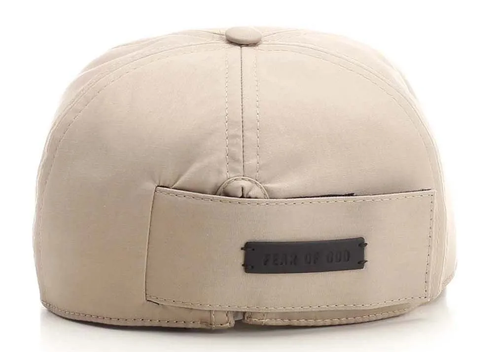 Fear of God Logo Detailed Baseball Cap Beige
