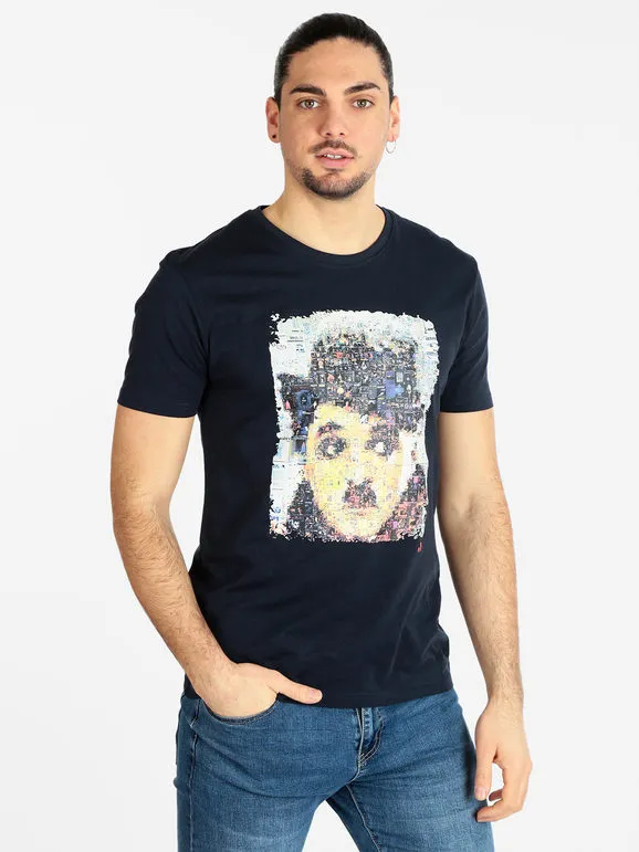 Johnny Looper Camiseta de hombre de manga corta con estampado