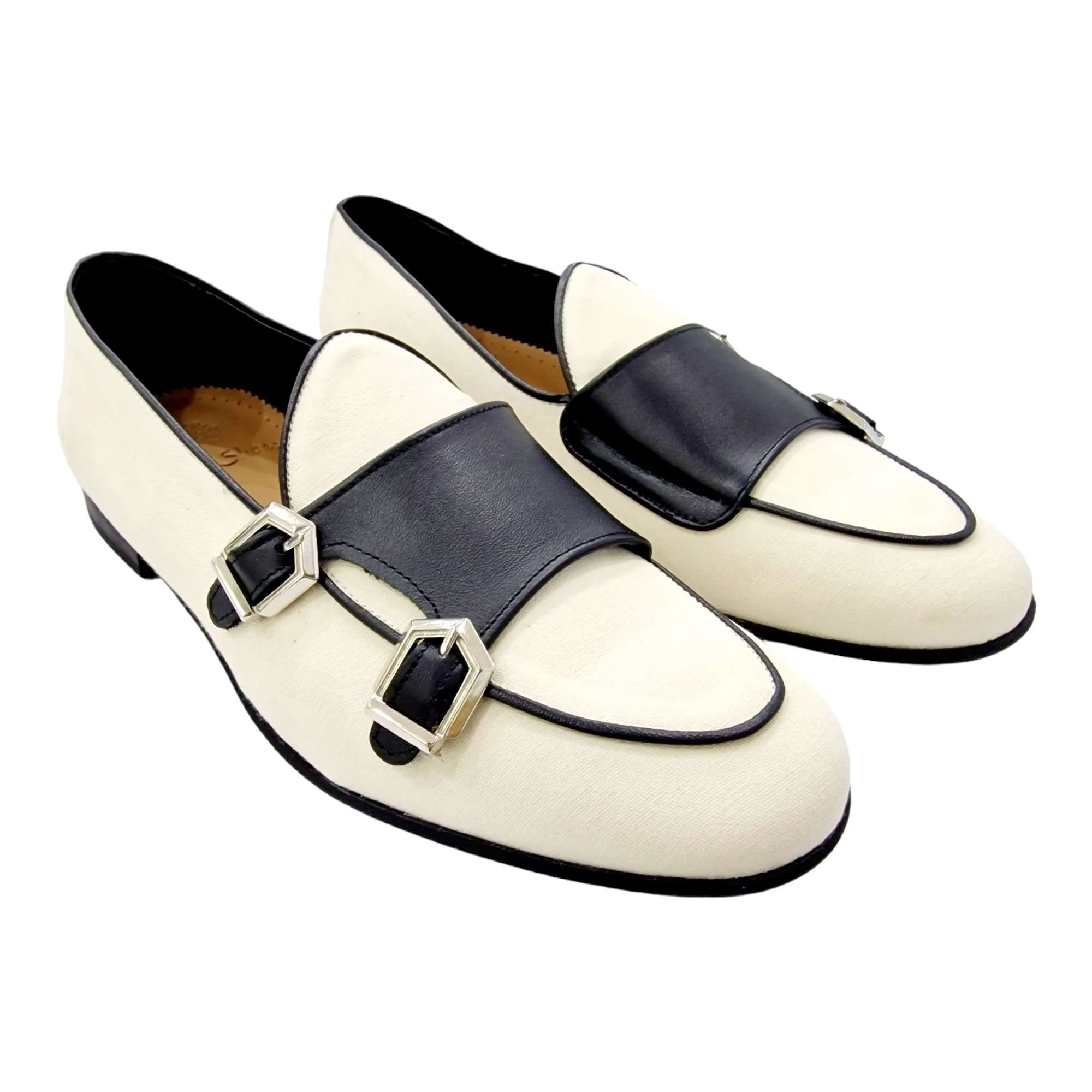 MOCASIN BELGA HOMBRE DOBLE MONK HEBILLAS BEIGE