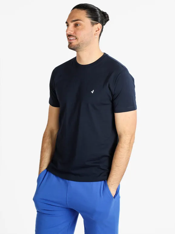 Navigare Camiseta de hombre de algodón de manga corta