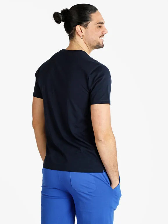 Navigare Camiseta de hombre de algodón de manga corta