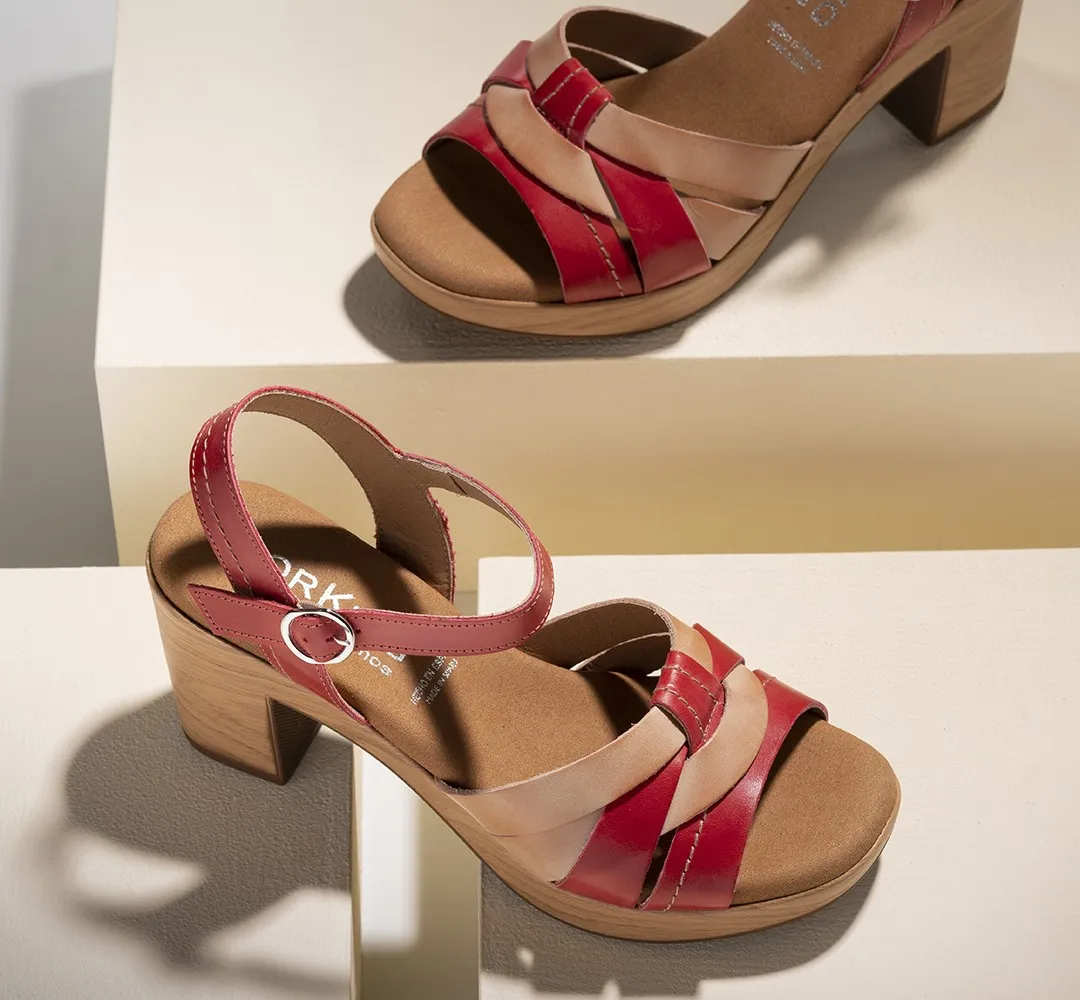 PILAR D8555 Sandalia Roja