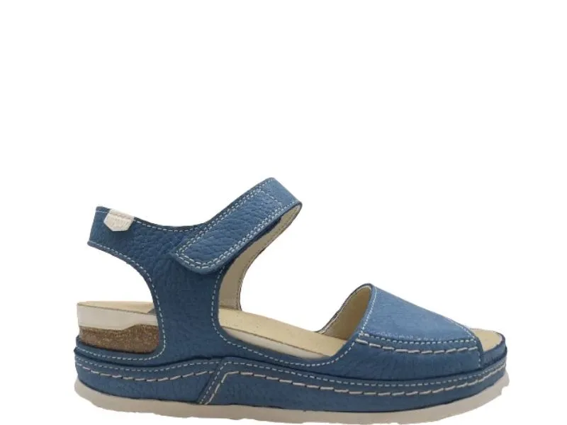 SANDALIA MADISON CON CUÑA ON FOOT EN COLOR MARINO 250