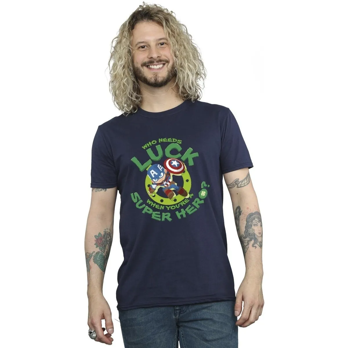 St Patrick's Day Captain America Luck