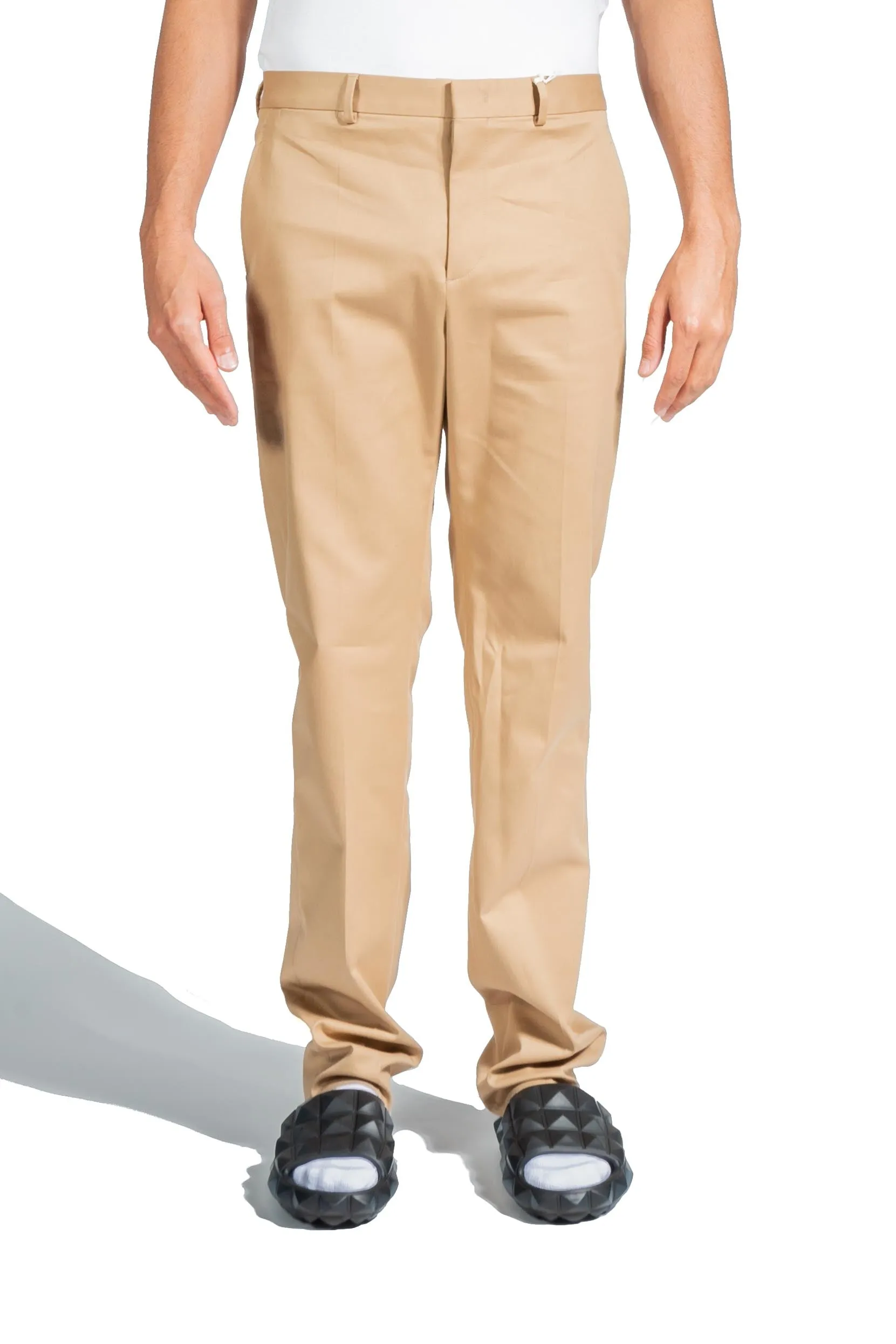 Valentino Cotton Gabardine Pants Beige