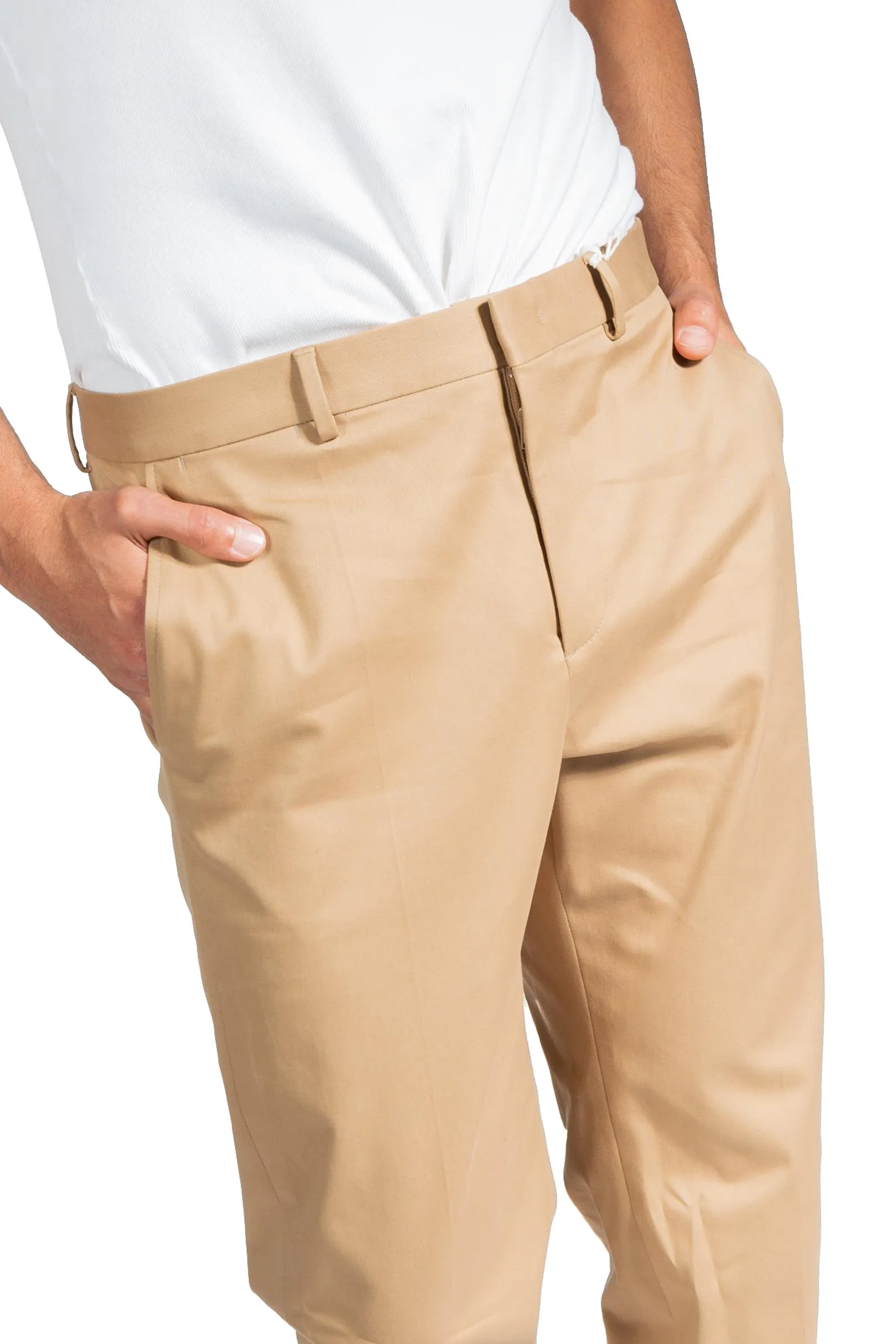 Valentino Cotton Gabardine Pants Beige