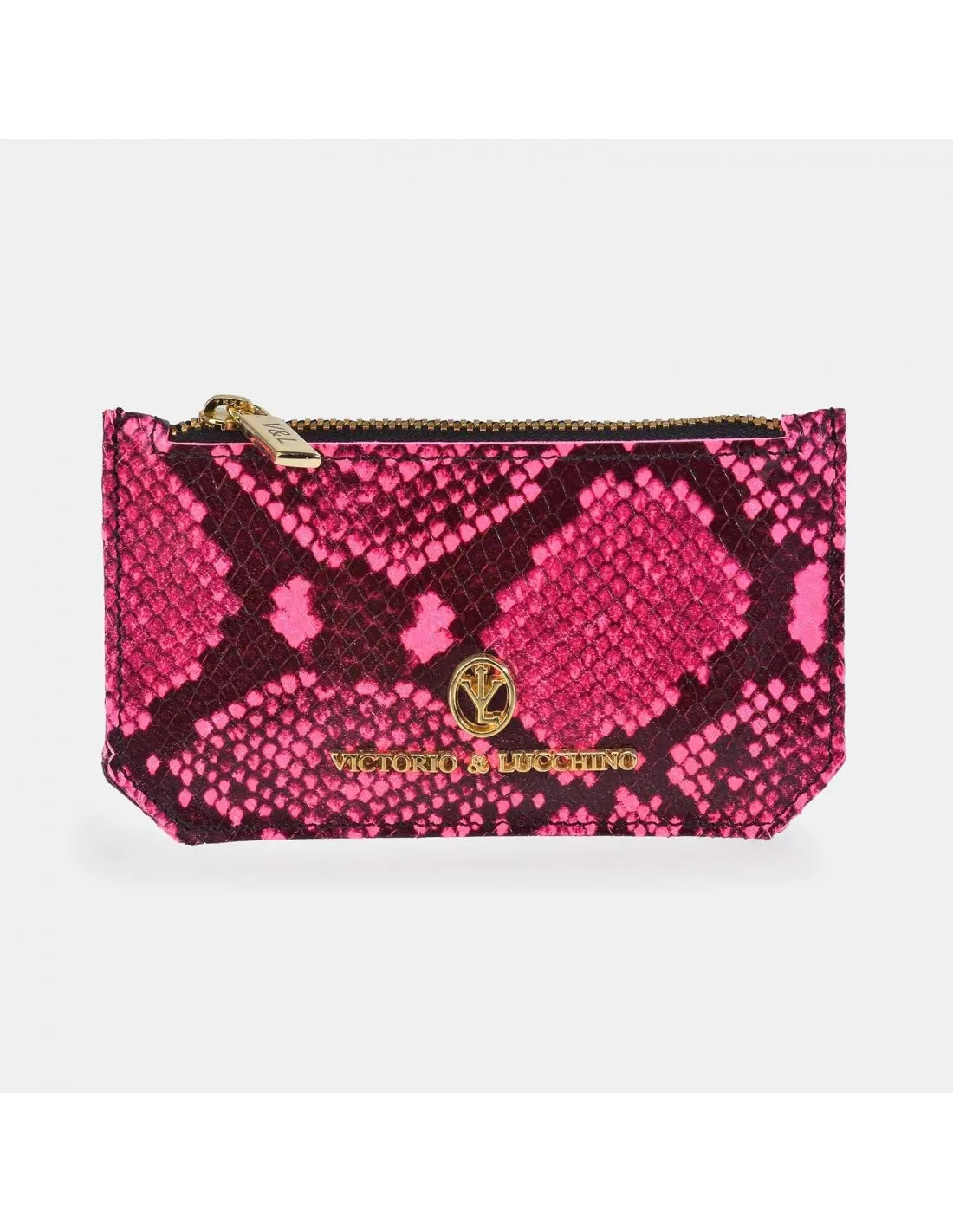 Victorio & Lucchino monedero tarjetero plano para mujer color Fluor