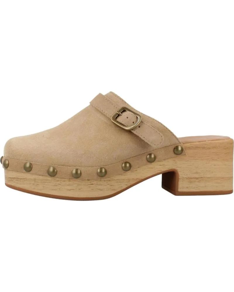Zuecos YELLOW  de Mujer ZUECOS MUJER MODELO SONIA COLOR MARRON CLARO  CHEYENE