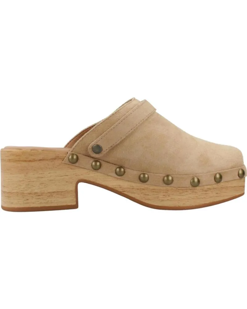 Zuecos YELLOW  de Mujer ZUECOS MUJER MODELO SONIA COLOR MARRON CLARO  CHEYENE
