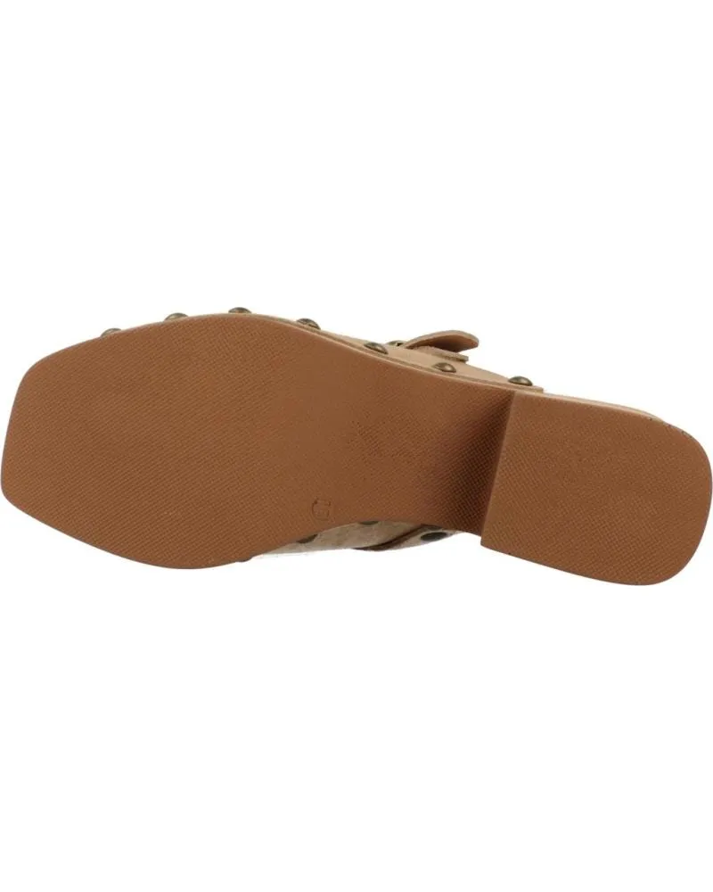 Zuecos YELLOW  de Mujer ZUECOS MUJER MODELO SONIA COLOR MARRON CLARO  CHEYENE